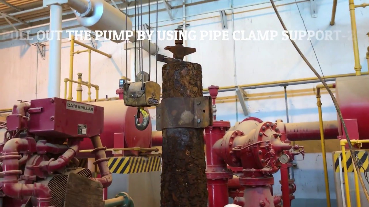 Vertical Turbine Pump (Fire Diesel Engine Pump) Dismantling Pull Out Work II Aurora Peerless