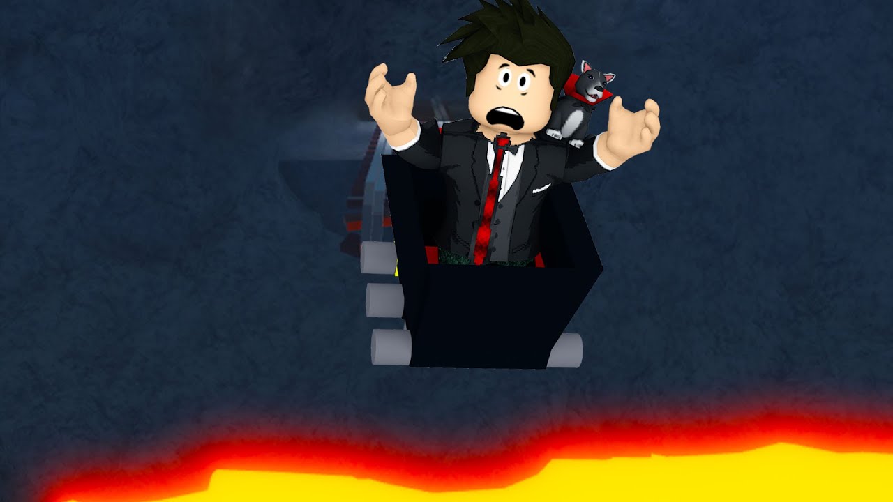 TRENZINHO EM CIMA DA LAVA | Roblox - Cart Ride Mine Adventures
