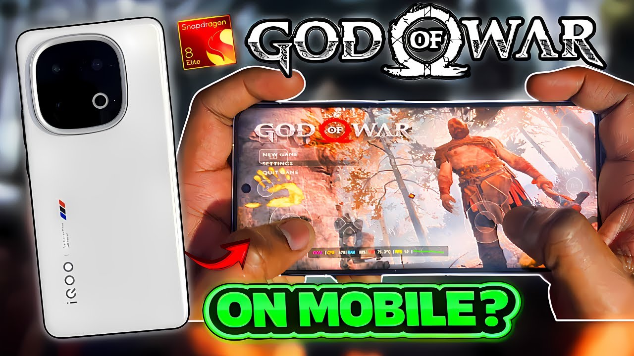 God of War (2018) PC on MOBILE 😱 FULL Offline | GameHub iQOO 13 Test