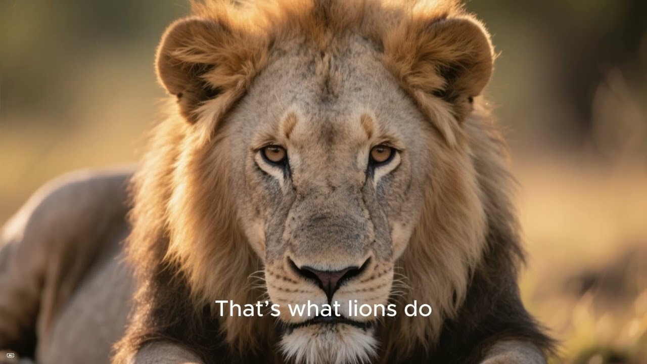 A shy lion who learns to whisper 1