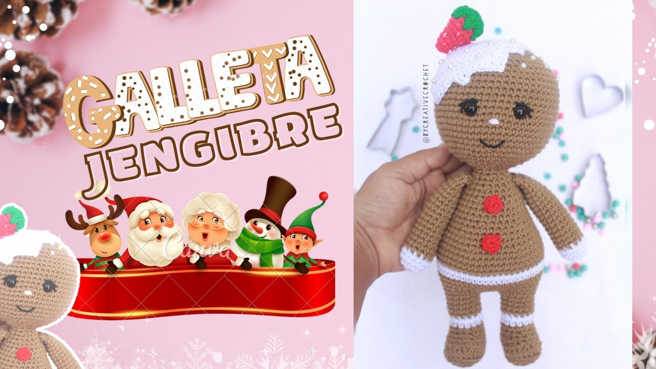 GALLETA JENGIBRE Amigurumi 🦌🌲🎅 Especial de Navidad