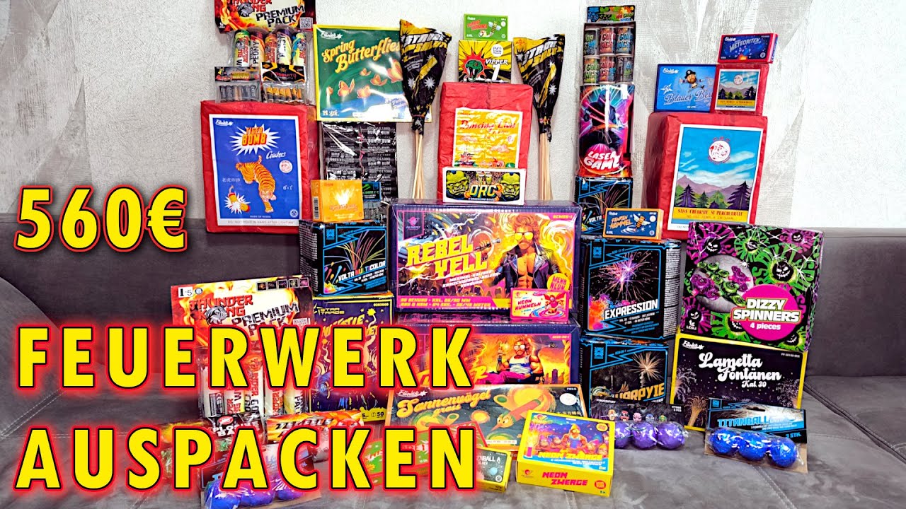 560€ FEUERWERK FÜR SILVESTER 2025/26 AUSPACKEN💥🧨 | Unboxing📦