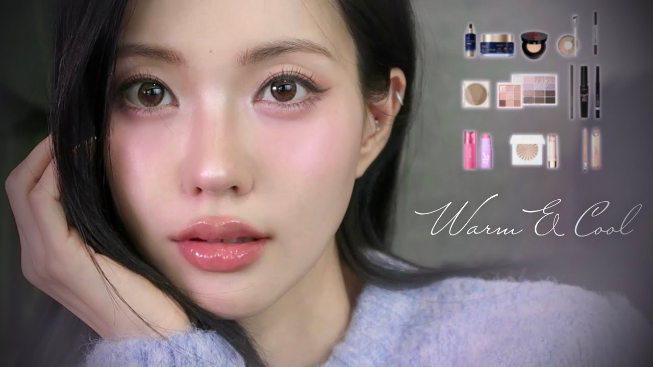 웜과 쿨 중간 그 어디쯤💕 피부 완전 좋아보이는 속광 연출 미지근 메이크업! ps. 결혼 후기(?) 썰 풀기👰🏻‍♀️😎(Eng)