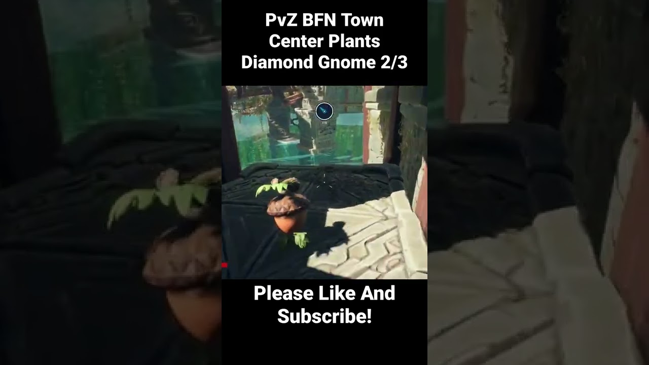 PvZ BFN Town Center Plant Diamond Gnomes 2/3 