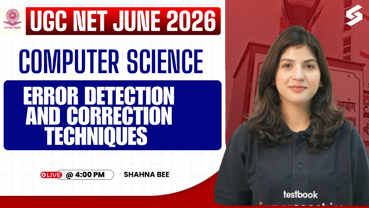 UGC NET June 2026 | Computer Science Preparation | Error detection and correction techniques Shahna