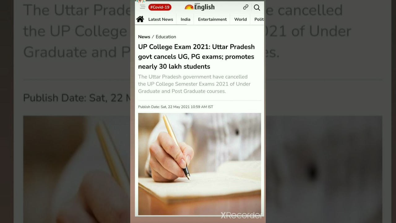 BREAKING NEWS : Government Decided to PROMOTE  UG & PG  students without any Exmas for Even semister