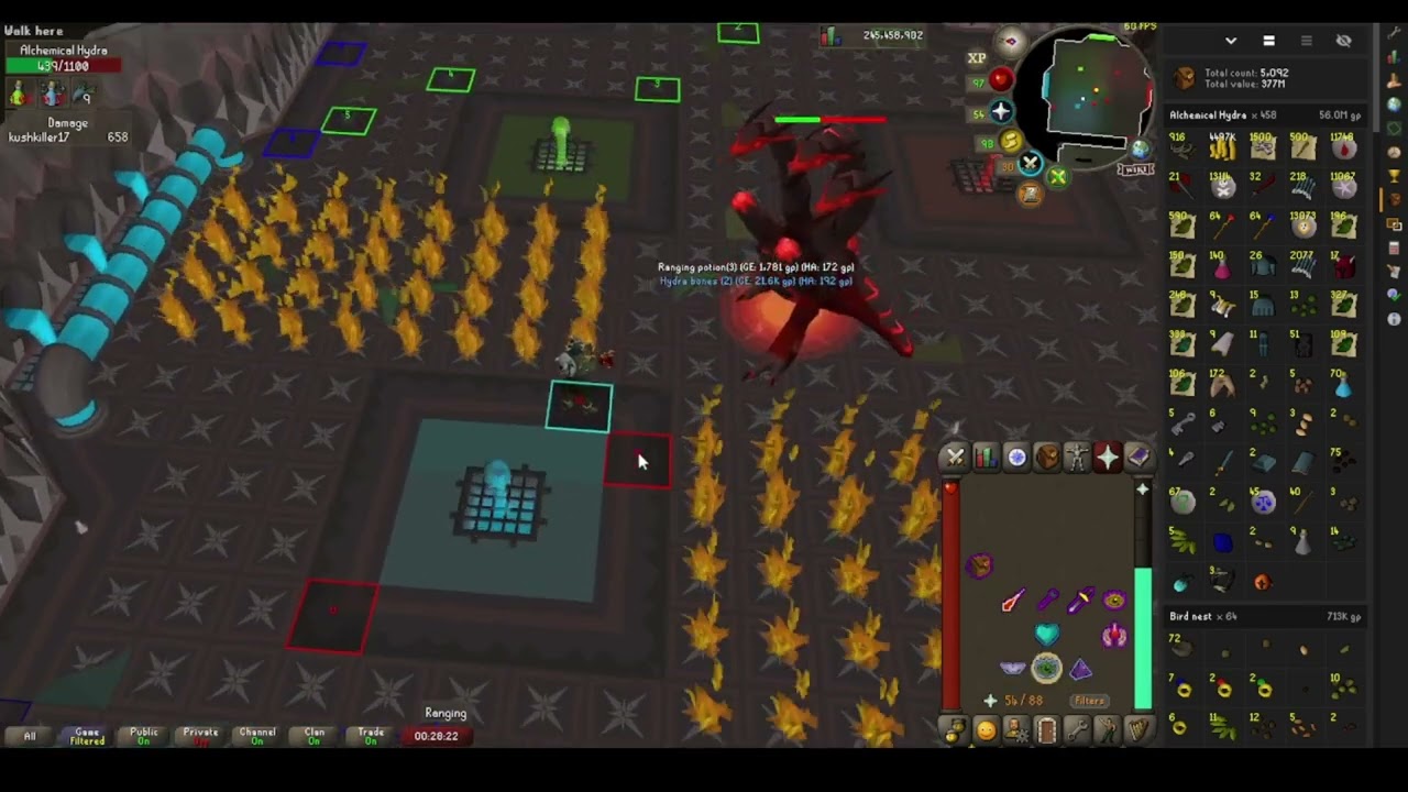 Basic Alchemical Hydra Trip (with blowpipe)