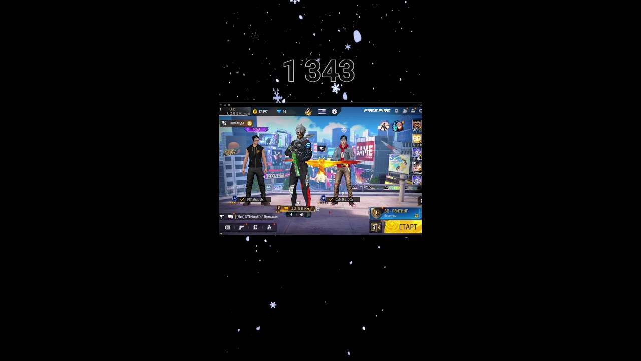 uzbekcha ff stream hamma kirsin komnata oynemiz  #freefire