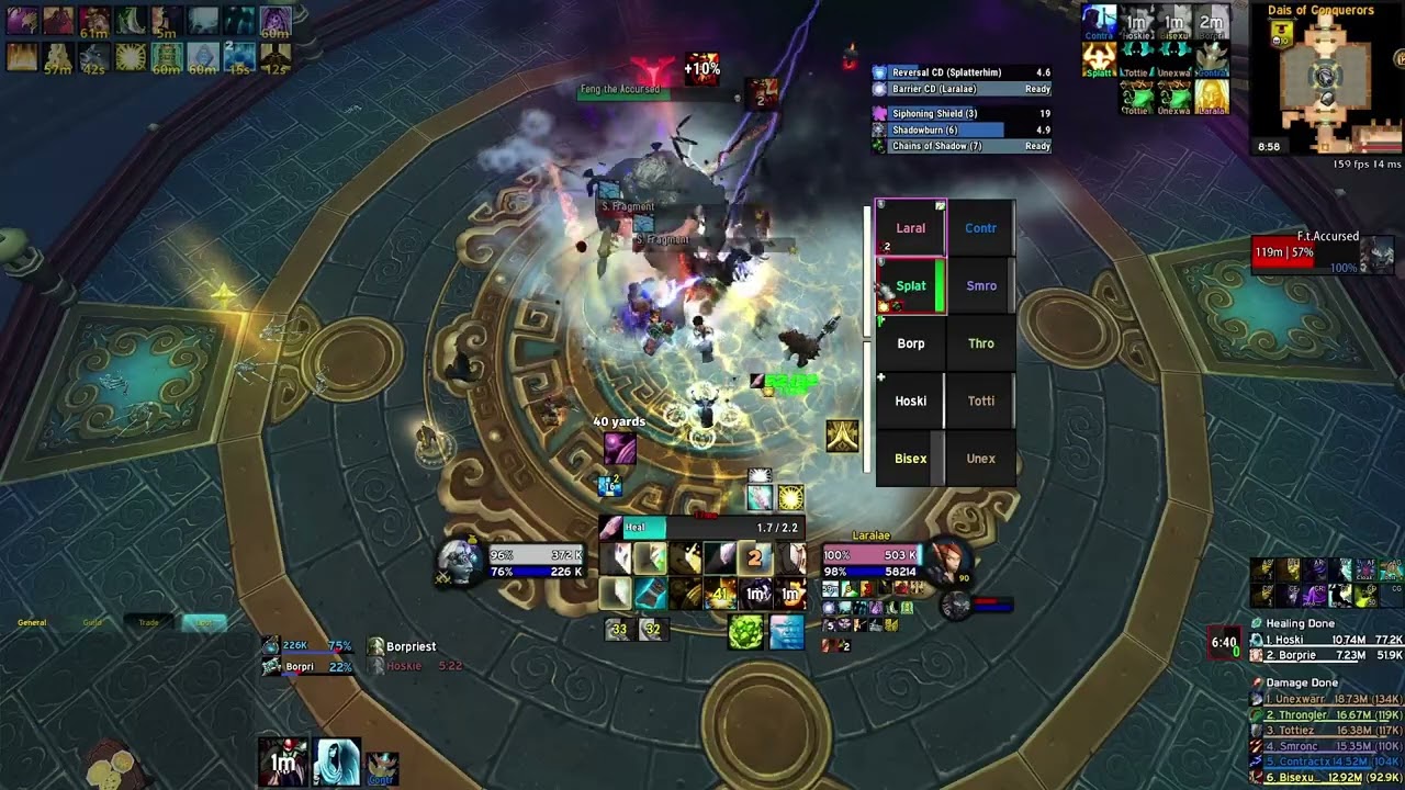 Feng Rank 1 Priest Healer Parse | MOP MSV 10m hc week 2 raid | Holy Priest POV