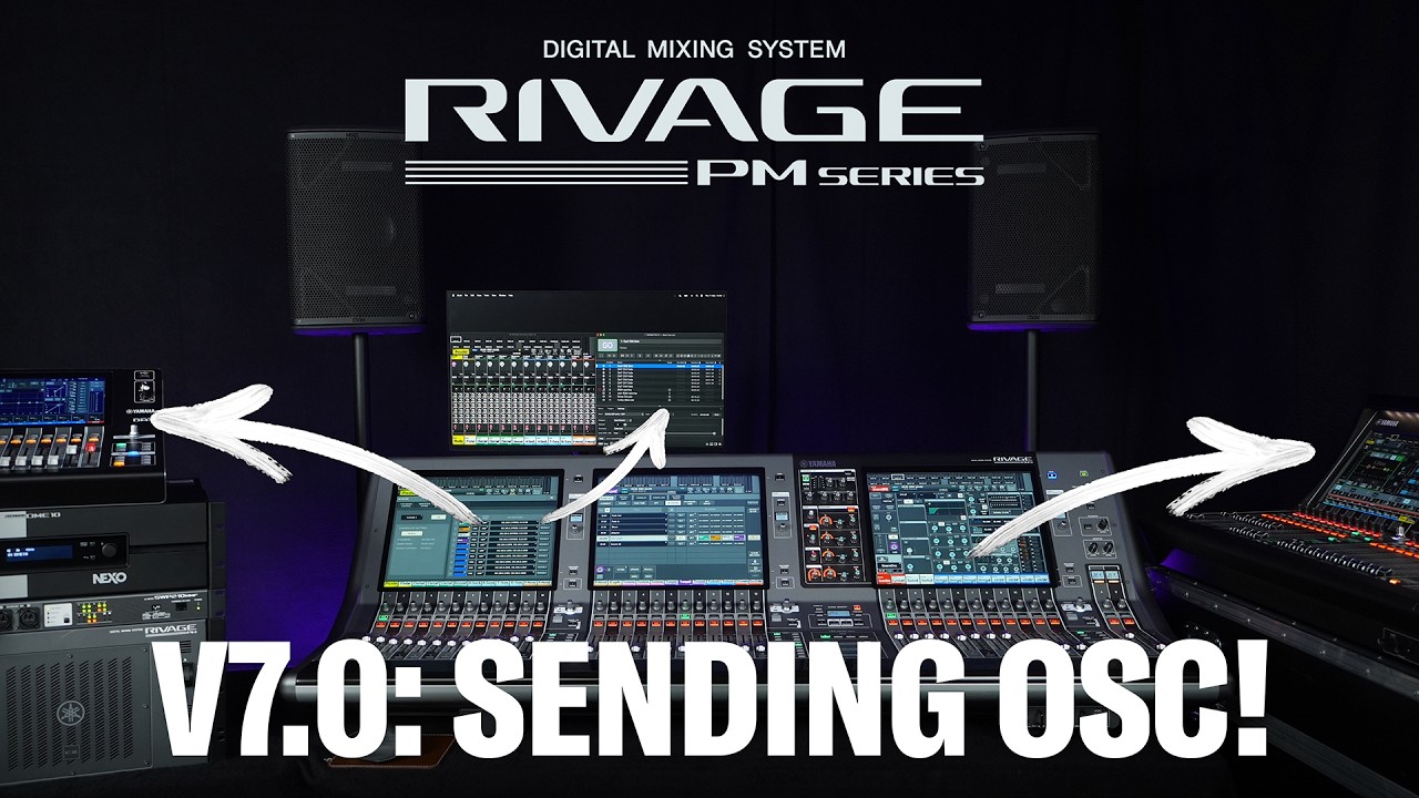 Видеообзор работы Yamaha RIVAGE PM — внешнее управление с помощью OSC.