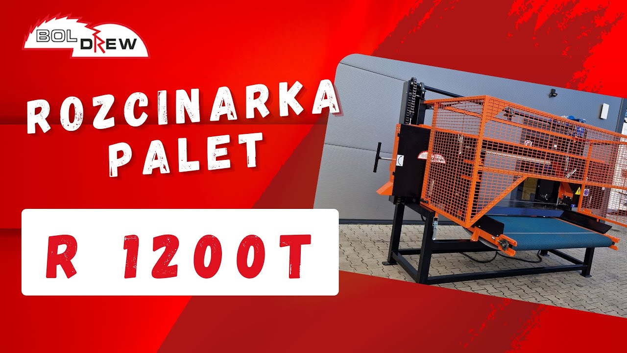 BOLDREW R-1200T &ndash; Wydajna i bezpieczna maszyna do recyklingu palet i drewna