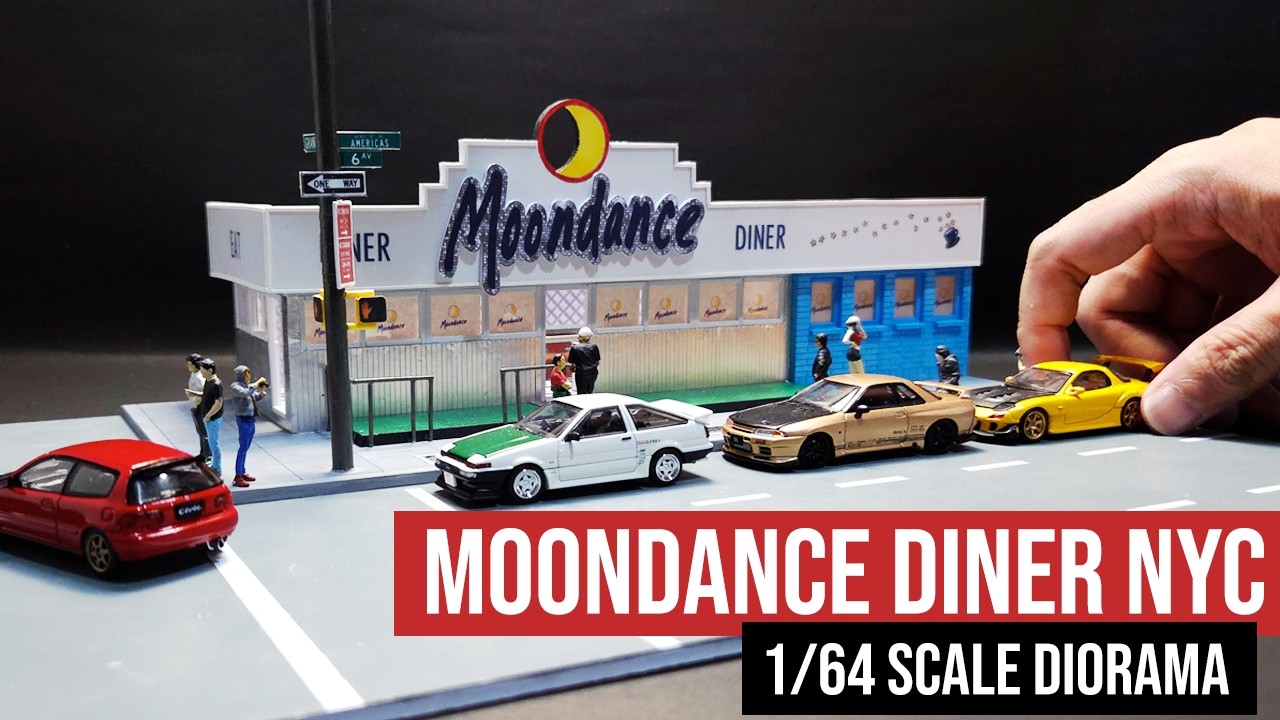 Building the Iconic Moondance Diner in 1:64 Scale | Diecast Diorama Build