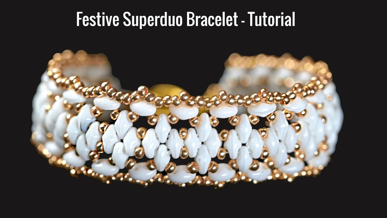 Festive Superduo Bracelet - Tutorial || DIY