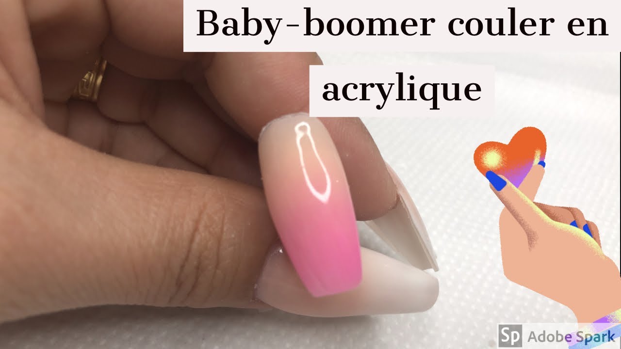 Baby-boomer coloré en acrylique