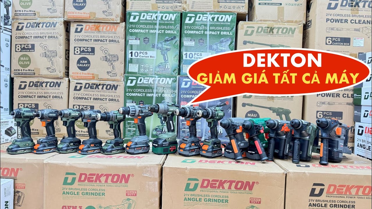 🔴MÁY DEKTON ĐANG GIÁ RẤT RẺ⚡️Máy siết bulong, máy khoan, máy mài, chuyên vít, cưa xích, thổi,  pin..