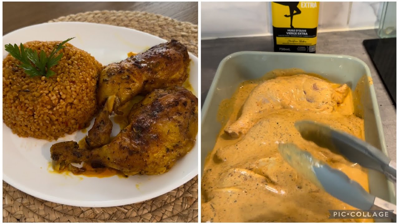 La recette de boulgour et les cuisses de poulet