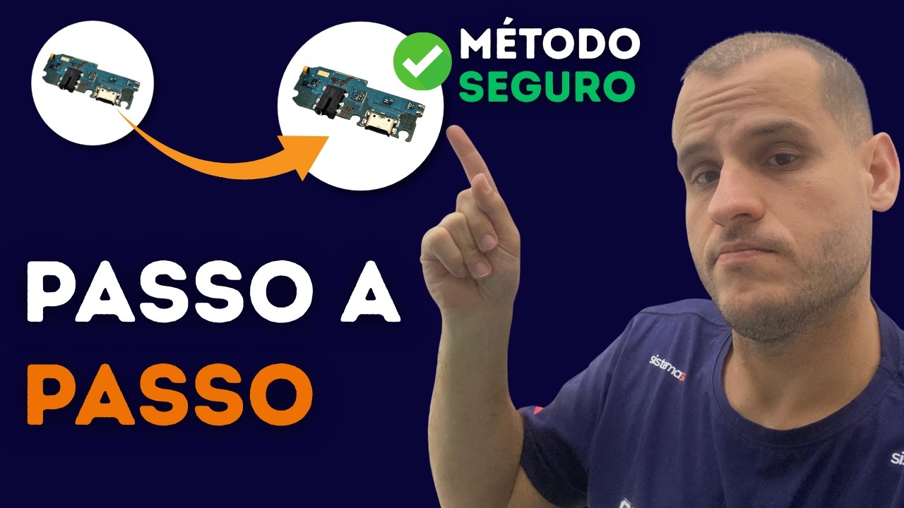 Como Fazer Troca de Conector de Carga Tipo C - Usando Placa de Sucata