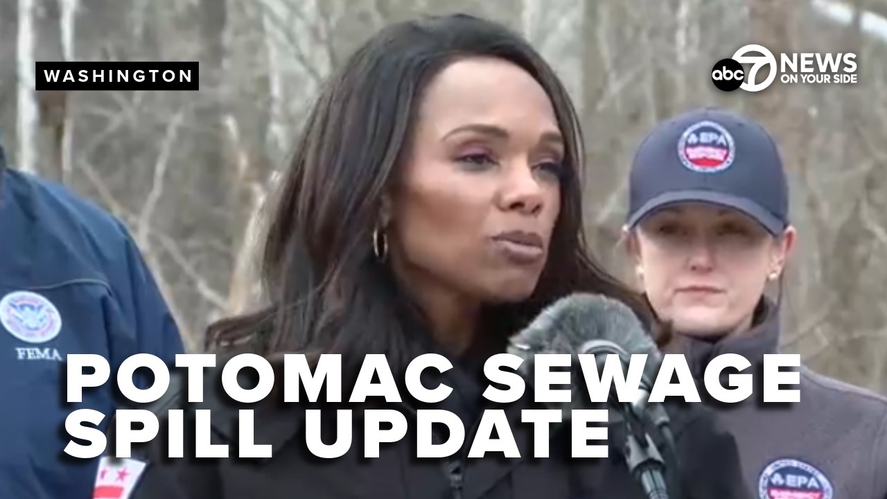 LIVE: Potomac River sewage spill update form DC Water & EPA officials