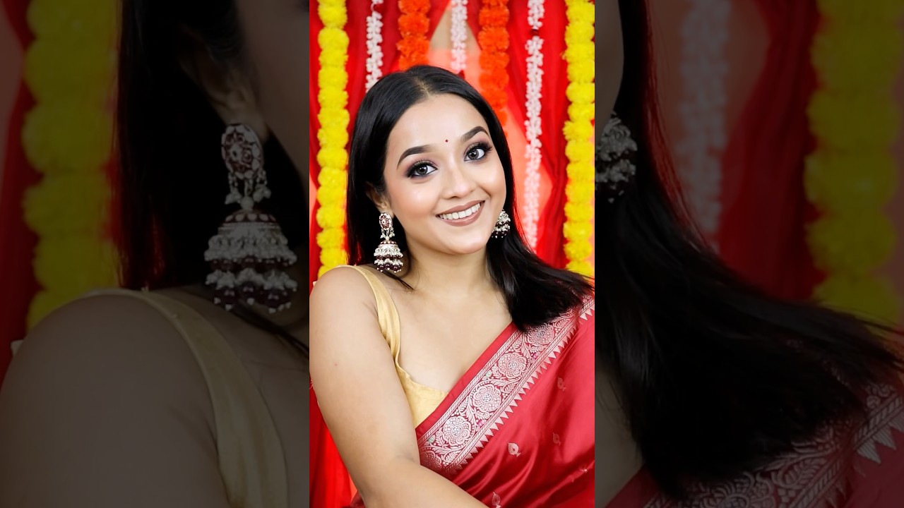 Here&rsquo;s the full tutorial guys❤️✨| Diwali Look 2 | #shorts #makeuptutorial #diwali