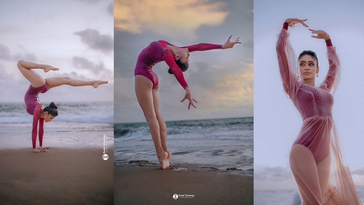 Sri Lanka's Most Beautiful Model's Stunning Beach Photoshoot | Unbelievable Flexibility | Isuru