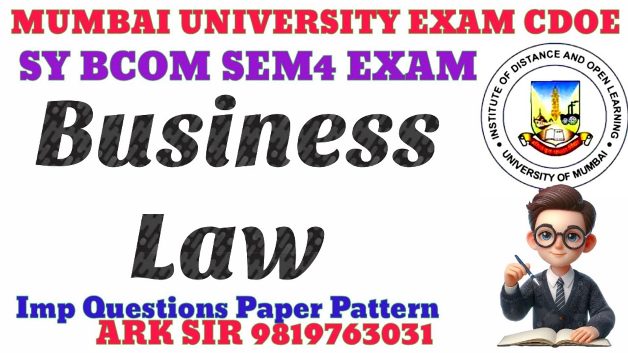 BUSINESS LAW |COMPANY LAW SyBcom sem4|Exam 2025 SYBcom SEM4|IMP QUESTION|IDOL MUMBAI UNIVERSITY EXAM