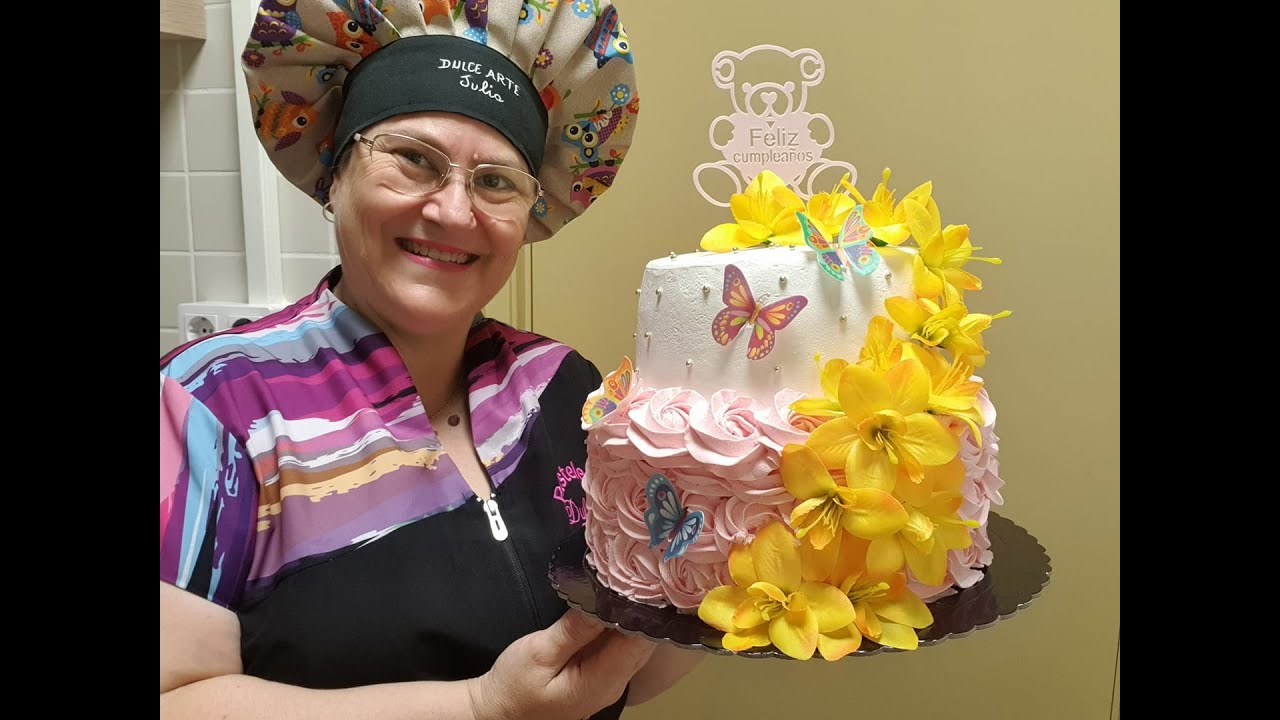 Tutorial Tarta de dos pisos ( Decoración)