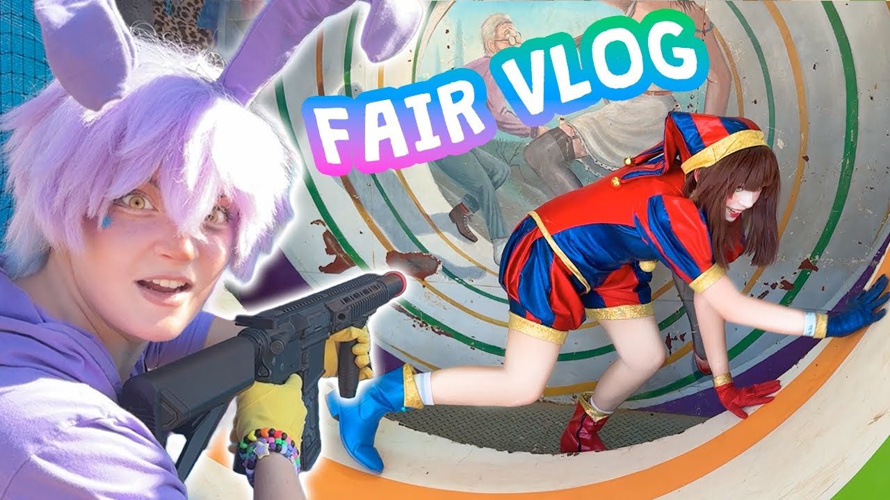 Jax gets RAGE BAITED at the Fair | Cosplay in Public VLOG | The Amazing Digital Circus