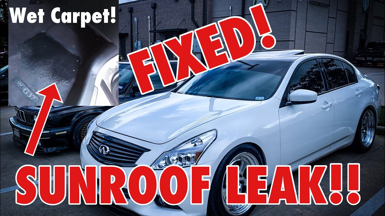 Устранение течи в люке крыши Infiniti G37! — Простой постоянный ремонт / исправление