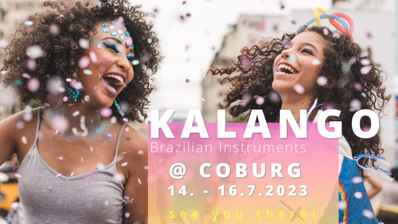 Contemporanea Team jamming at our Kalango Brazilian Instruments booth at the Samba Festival Coburg