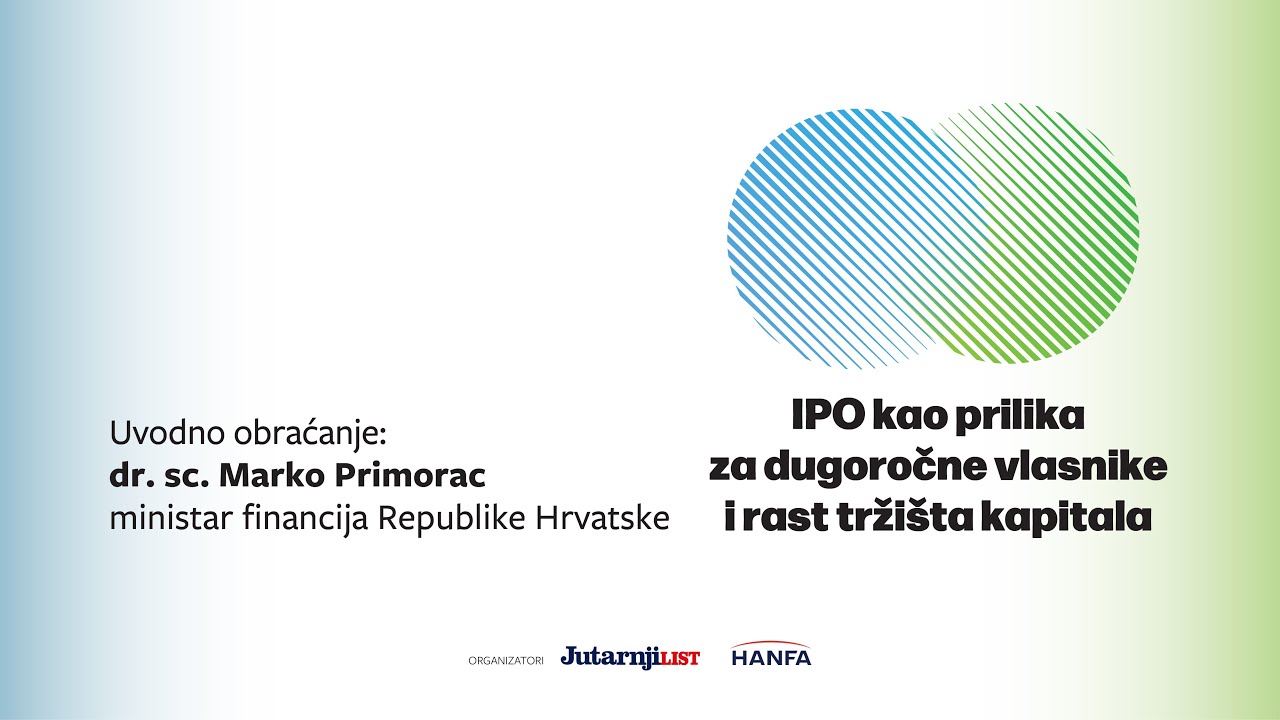 Dr. sc. Marko Primorac, ministar financija Republike Hrvatske