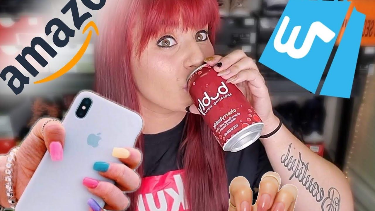 WISH & AMAZON Acrylic Nail Haul - Cheap E File - BUDGET HAUL - NAIL ART - NAIL STAND