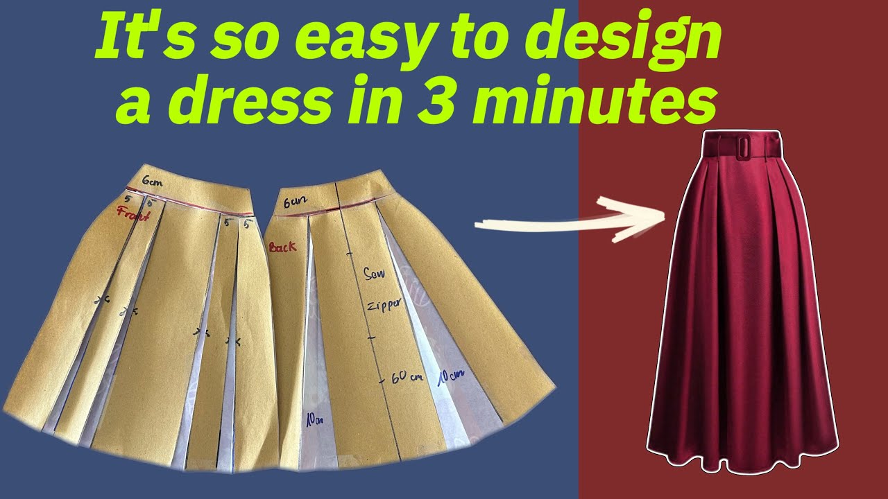 ✂️👗Секрет укорачивания штанин стандартной длинной расклешенной юбки в стиле французской моды 💖