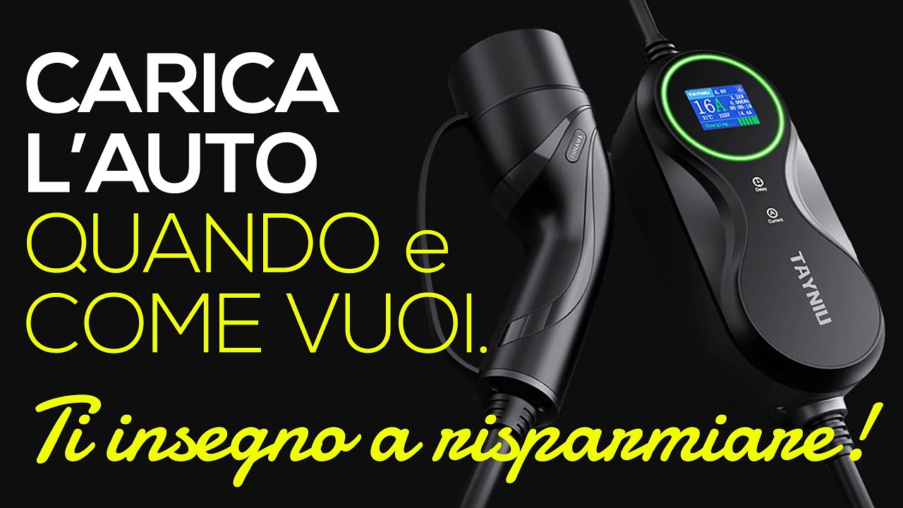 CARICA COME E QUANDO VUOI La tua AUTO ELETTRICA 🚙 | RISPARMIA senza WALLBOX con il CARICHINO Tayniu🔋