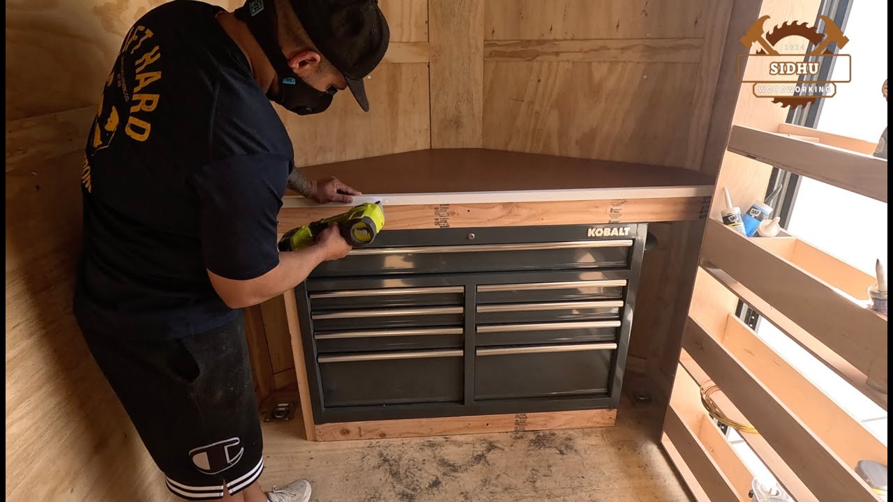 Cargo Trailer V nose Tool box (Trailer build part 2)