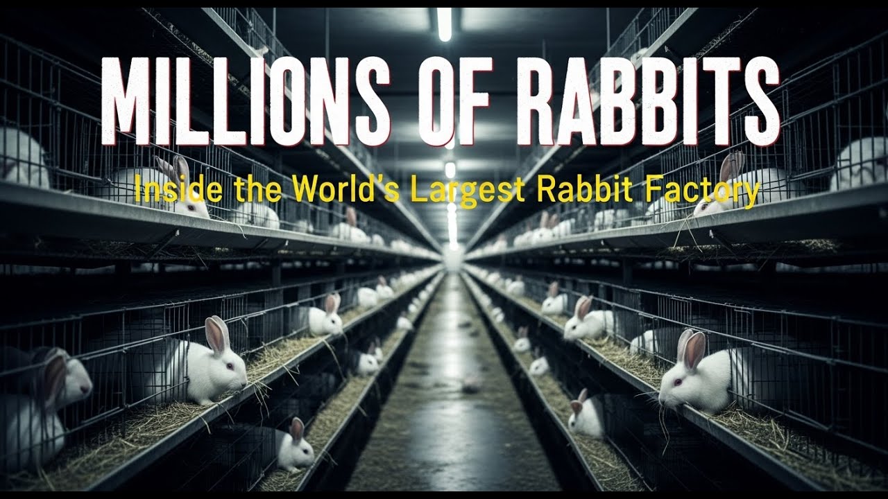 Inside the World’s Largest Rabbit Factory  | How Millions of Rabbits Are Raised Today (Full Process)