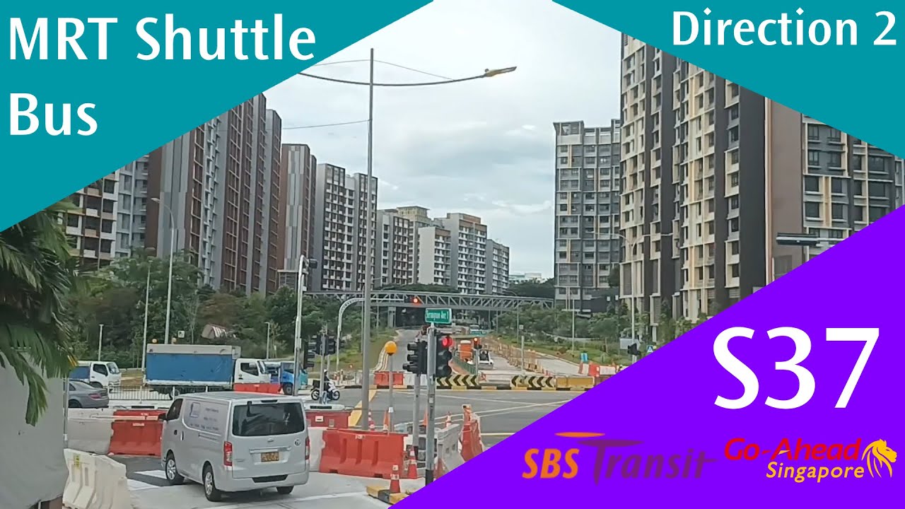 Singapore MRT Shuttle 37 Bus Service Route Visual (Direction 2)