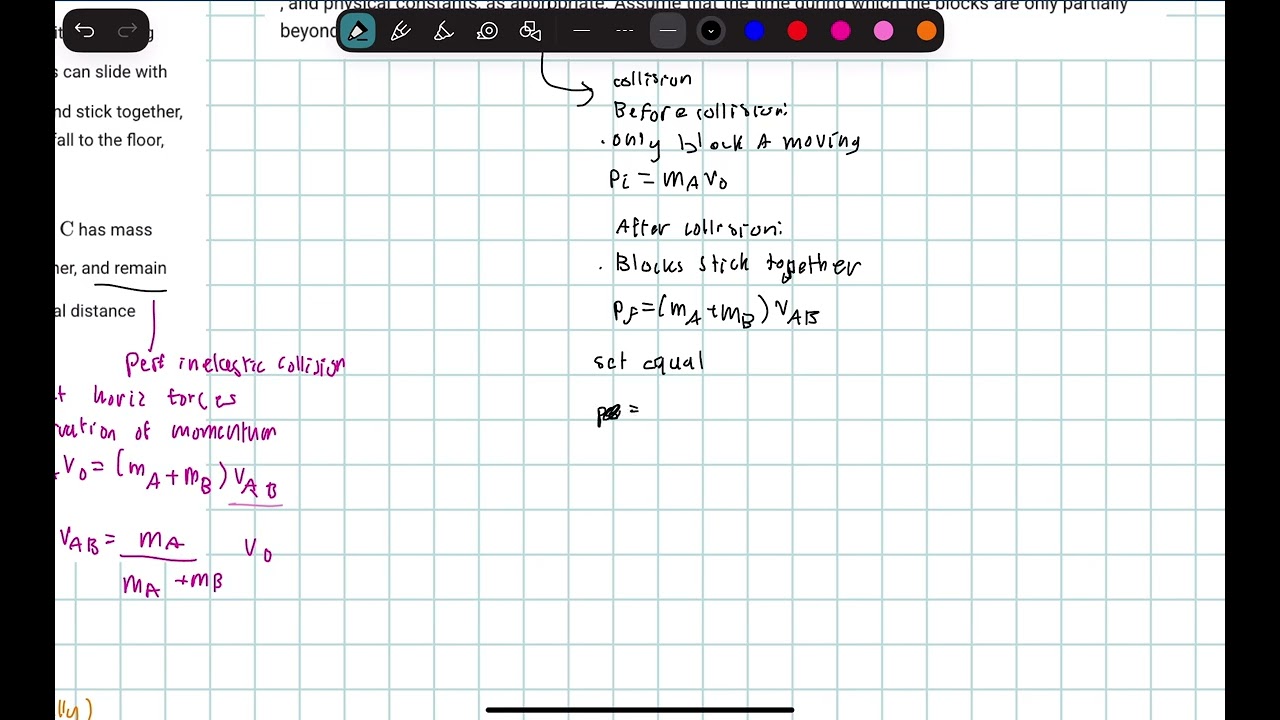 AP Physics 1: Unit 4: Linear Momentum FRQ 4