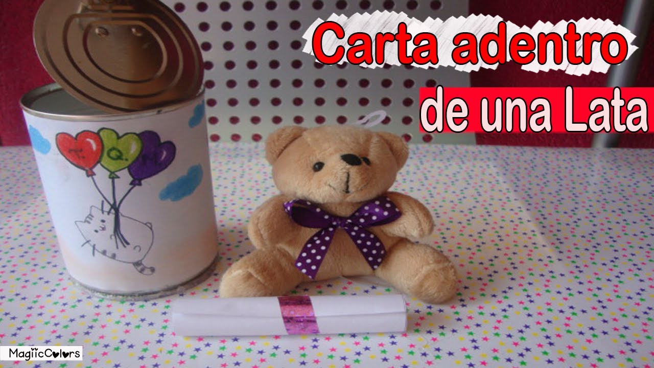 MENSAJE OCULTO EN LATA - Regalo original para novio