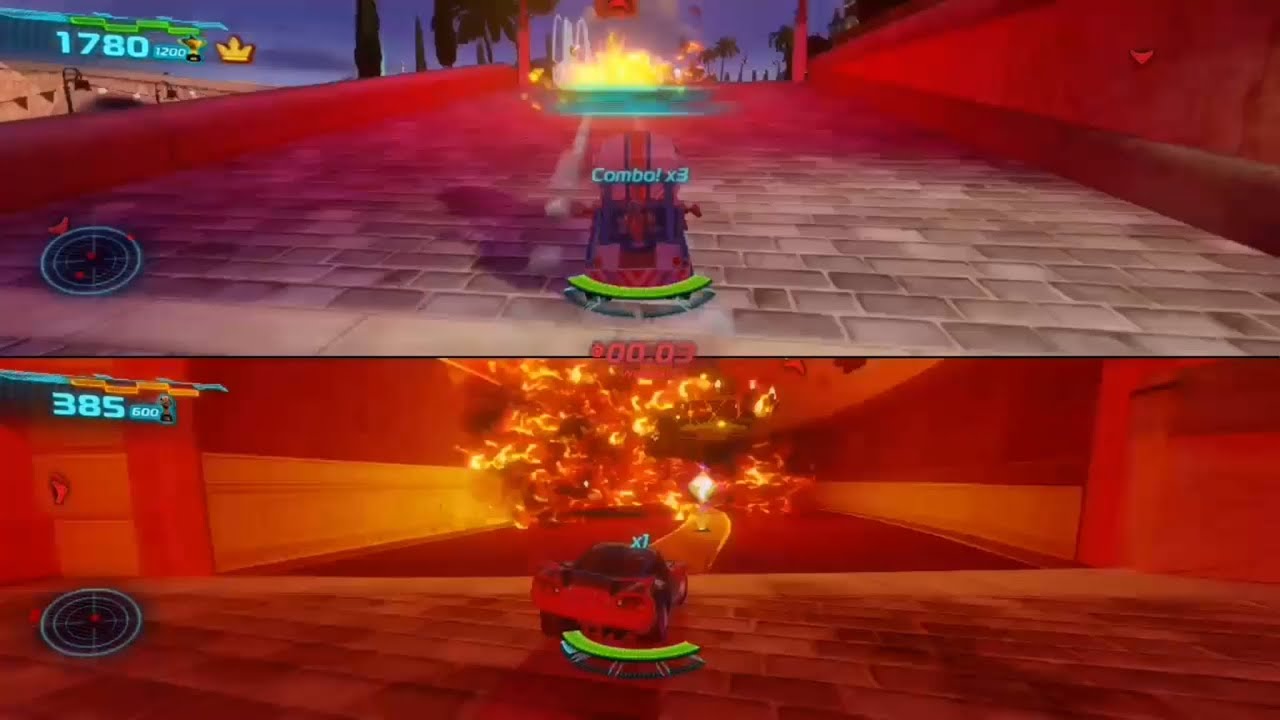 Cars 2 The Video Game Mater the Greater and Daredevil Lightning all the Hunter modes on Hard mode