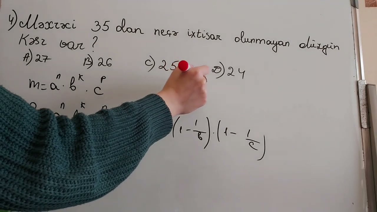 6-cı sinif. M.B.Namazov Riyaziyyatdan qiymətləndirmə tapşırıqları. Adi kəsrlər. A variantı. Səh. 8.