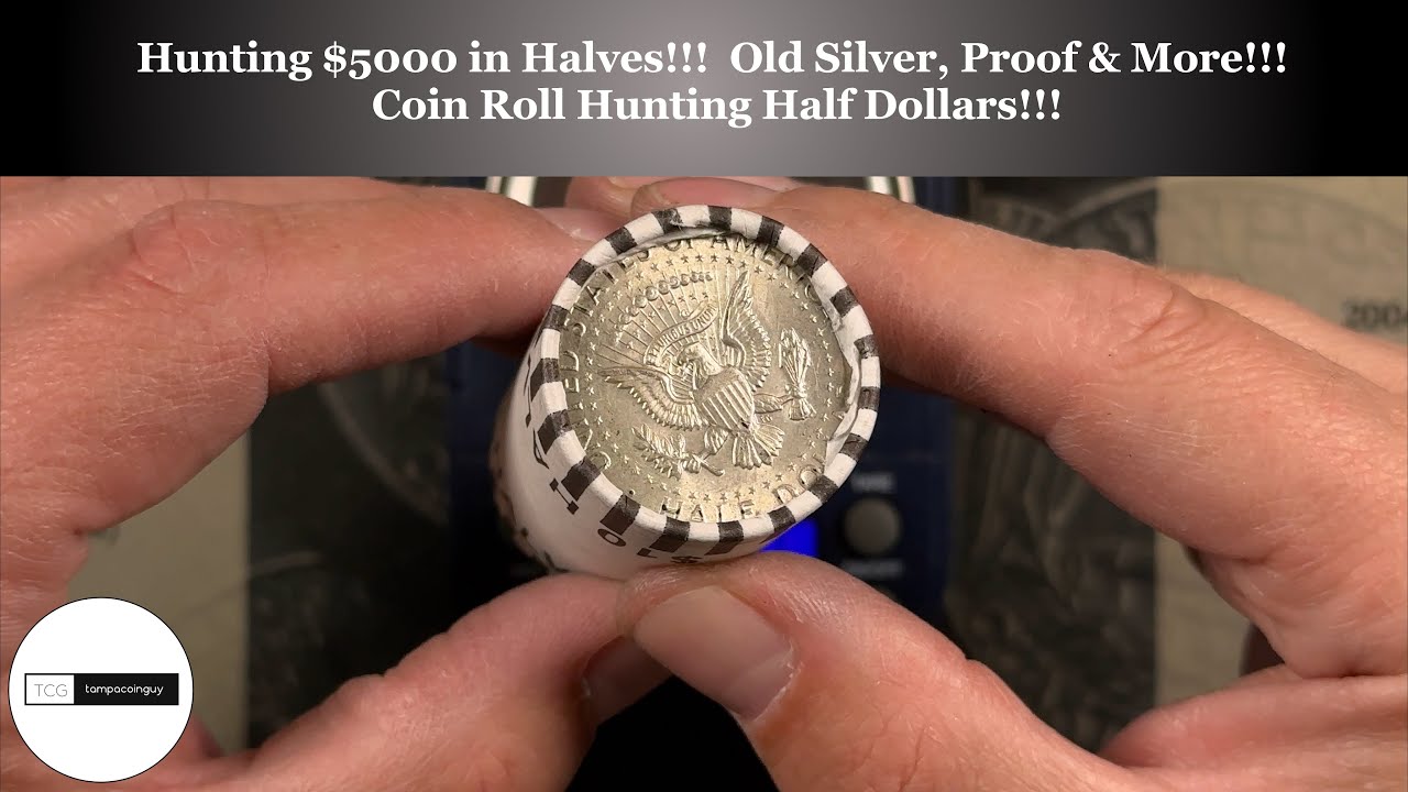 Hunting $5000 in Halves!!! Old Silver, Proofs & More!!! Coin Roll Hunting Half Dollars!!!