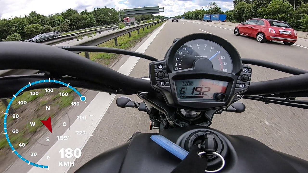 Kawasaki VULCAN S - TOPSPEED auf Autobahn - GPS Daten