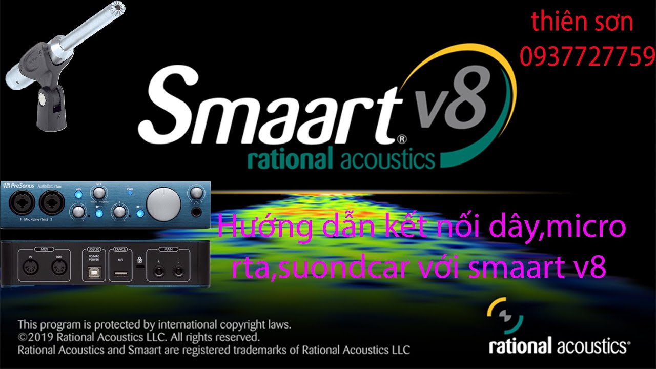✔️PHẦN 1 KẾT NỐI MICRO RTA,SOUDCAR VỚI SMART V8#thiensonaudio #chonghu