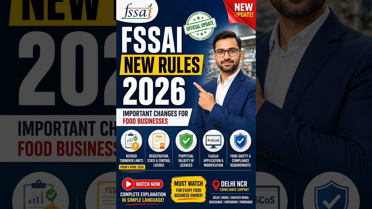 FSSAI New Rules 2026 | New Turnover Limits, Licence & Registration Explained