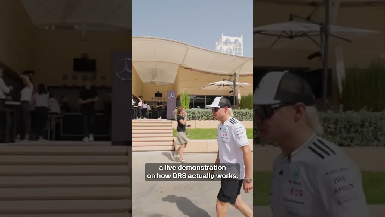 Professor Bottas demonstrates the DRS system 😂 (via @mercedesamgf1/TT)