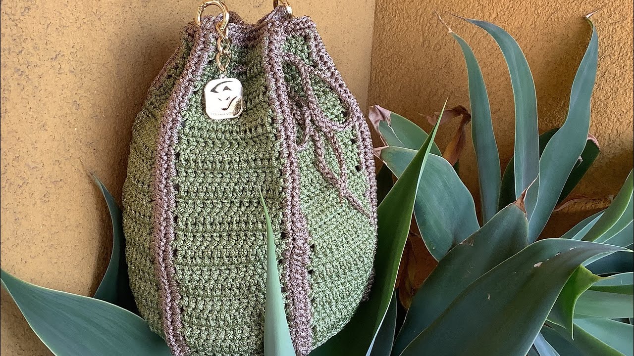 TUTORIAL SECCHIELLO ESAGONALE 🧶PUNTO ALTO🧶EASY BAG🧶TIZIANA VOLPE CROCHET 🧶