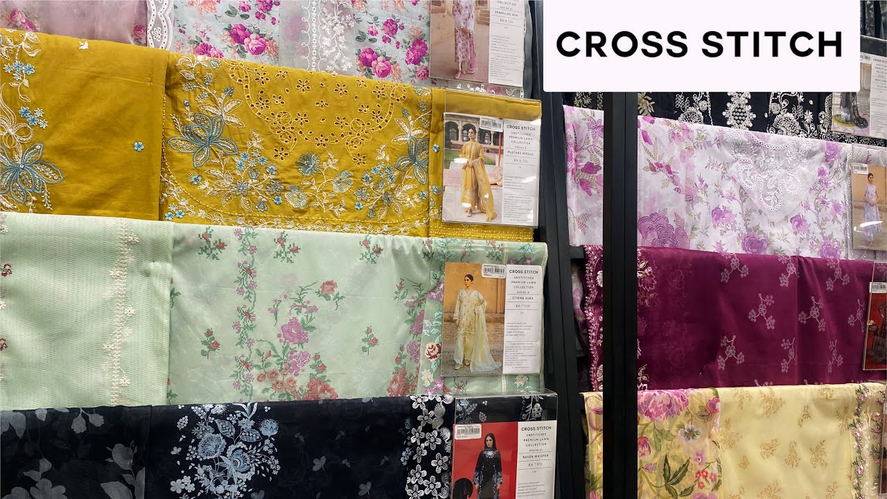 Cross Stitch Summer Collection 2025 | Cross Stitch Chikan kari dress | Fancy | Life with HiraHashaam