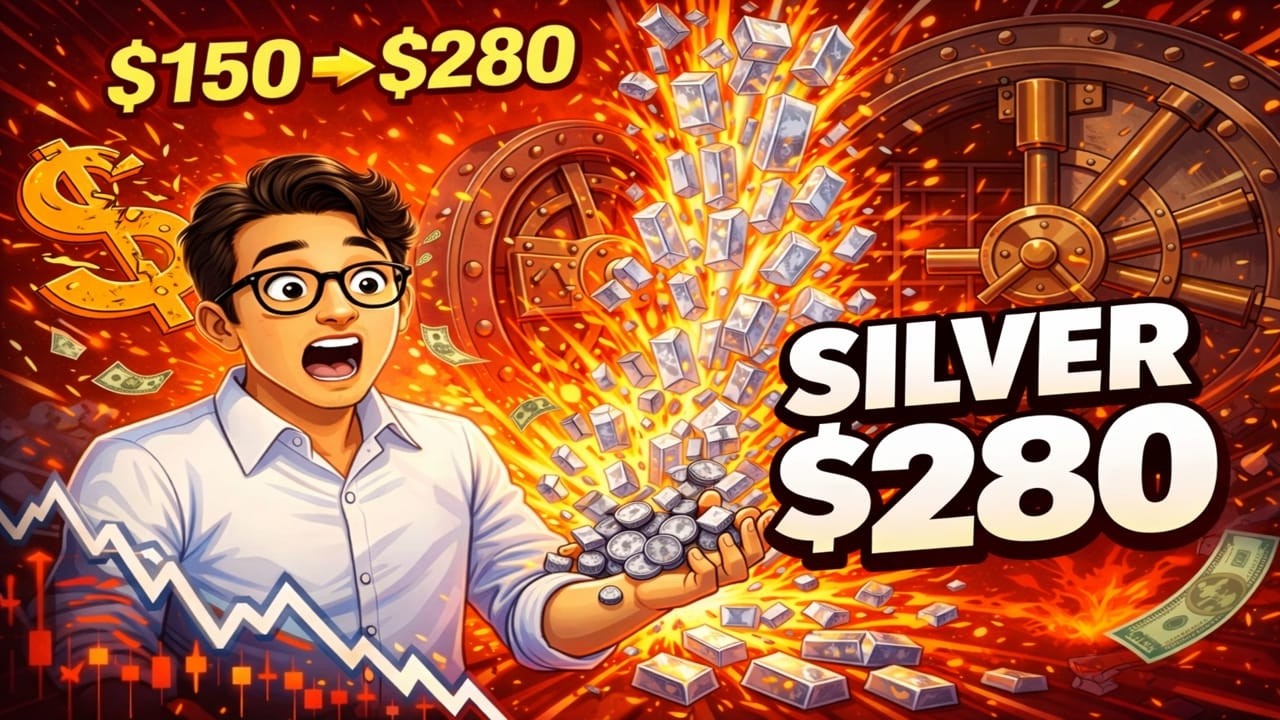 Silver Is Not Weak — It's TRAPPED: The Math That Proves $280 Is Coming