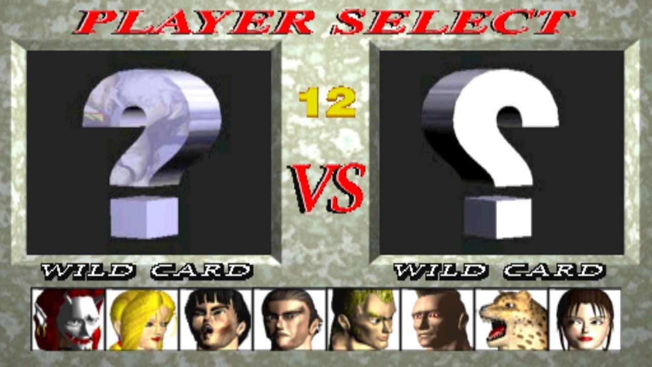 Tekken 1 [Arcade] - play as Wild Card (unused)