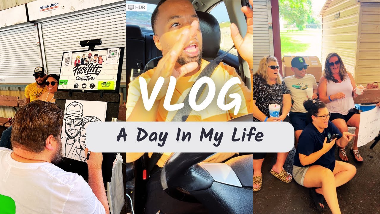 Meet the Vlogging Caricature Artist| A Day in the Life 🎨  | Face Lift Caricatures